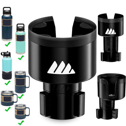 Integral Adjustable Car Cup Holder for Large Bottles