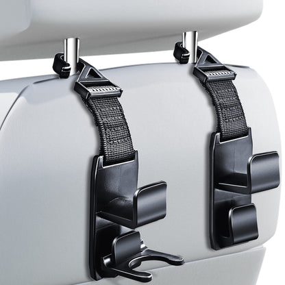 Heroway Car Headrest Organizer Hooks for Bags