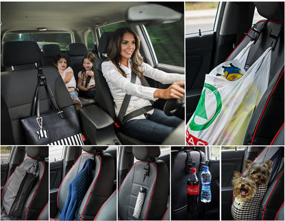 Heroway Car Headrest Organizer Hooks for Bags