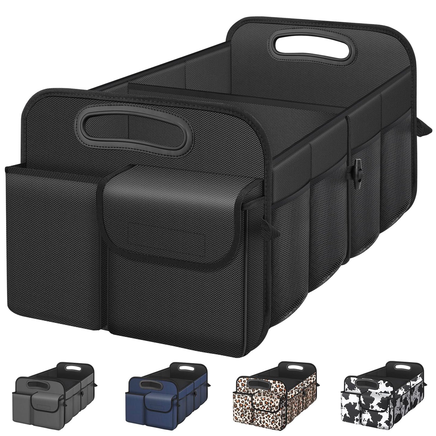 Femuar Large Capacity Trunk Organizer – Black